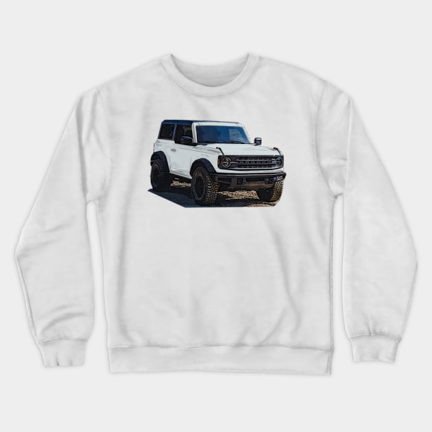 Woreth 2021 Oxford White Ford Bronco 2 Door Crewneck Sweatshirt